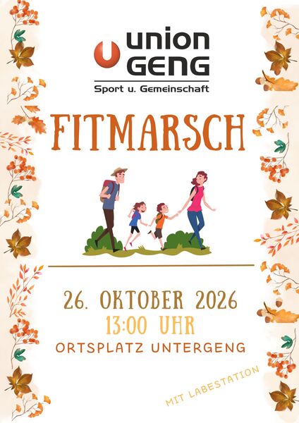 FITMARSCH 26. Oktober 2026