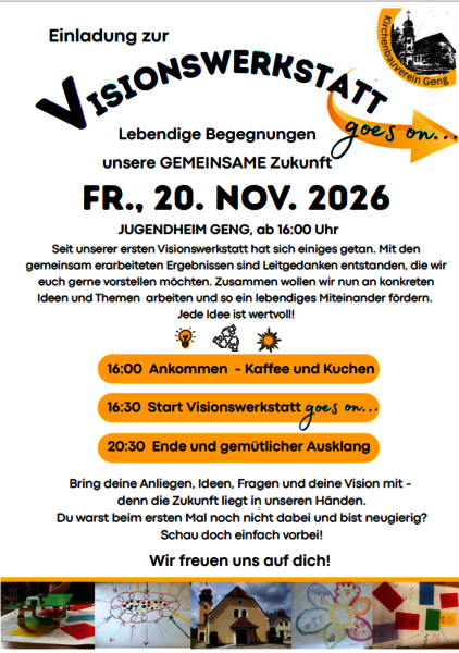 Visionswerkstatt - es geht weiter